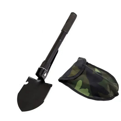 1PC Folding Military Shovel – Outdoor Multifunctional Shovel Pickaxe for Camping, Fishing & Emergency Use