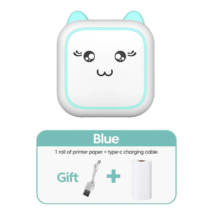 Portable Mini Thermal Photo Printer – Rechargeable Bluetooth Label Printer for Text, Photos & Symbols