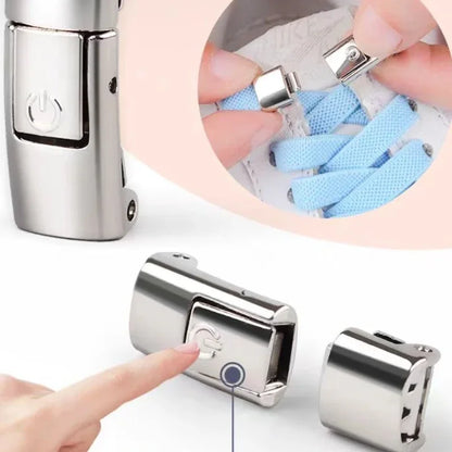 أربطة أحذية بدون عقدة - أربطة أحذية مسطحة مرنة 8 مم للأحذية الرياضية، للأطفال والكبار