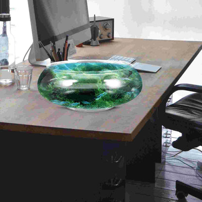 2800ml Transparent Plastic Fish Tank – Desktop Terrarium & Mini Aquarium Bowl