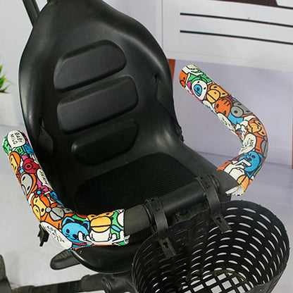 غطاء واقٍ لمساند أذرع عربات الأطفال - أغطية مساند أذرع مزودة بسحاب إغلاق لمقابض الكراسي المتحركة وعربات الأطفال