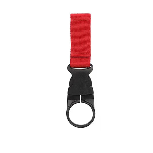 Webbing Buckle Hook Water Bottle Holder Clip – Outdoor Nylon EDC Carabiner for Belt & Backpack
