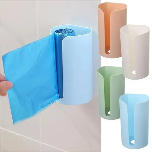 Kitchen Storage Plastic Box with Removable Garbage Bag – Wall-Mounted Organizer for Trash & Recycling