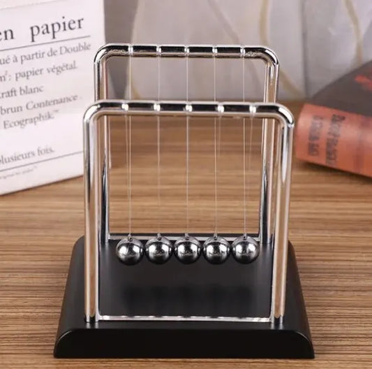 Newton’s Cradle Balance Steel Ball – Physics Teaching Supplies, Science Pendulum Desktop Toy & Stress Relief Gift for Home Decoration