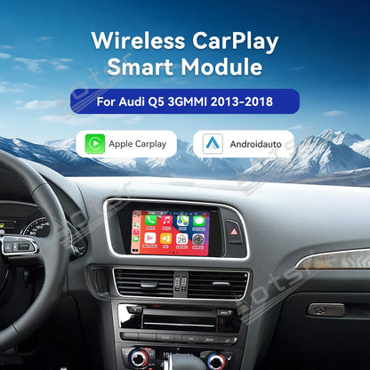 Wireless Carplay Decoder Box Android Auto Mirror Link Airplay For Audi Series Q5 3GMMI 2013-2018 General Car Accessories