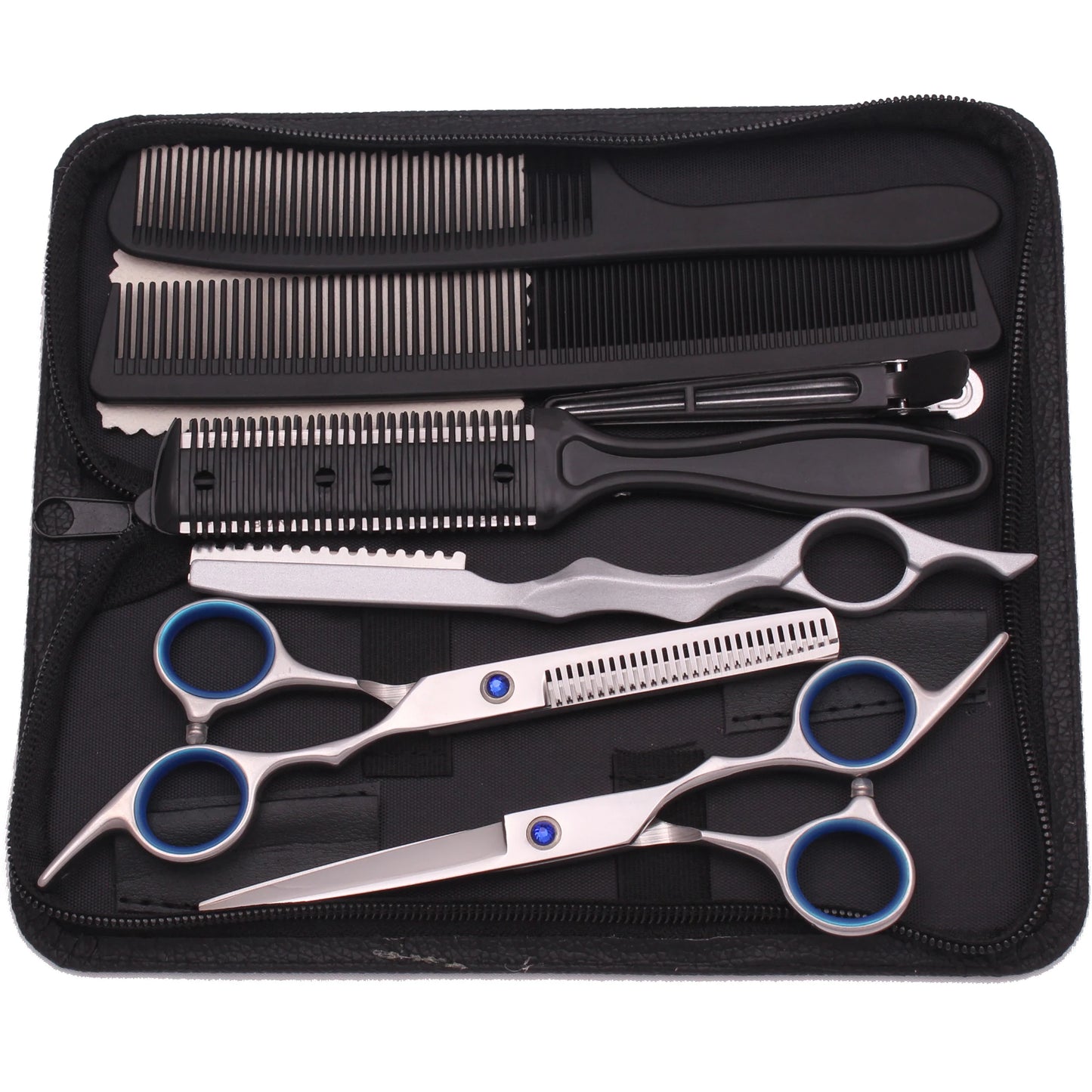 مشط قص الشعر المضاد للكهرباء الساكنة – مشط حلاقة برأس مسطح لتصفيف دقيق واستخدام احترافي