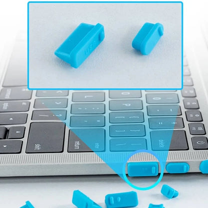 16Pcs Universal Anti-Dust Silicone Notebook Port Plug – Elastic USB & Laptop Port Protectors