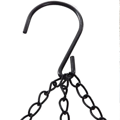 40cm Iron Hanging Chain with 3 Hooks – Heavy-Duty Planter Chain for Hanging Baskets & Garden Decor