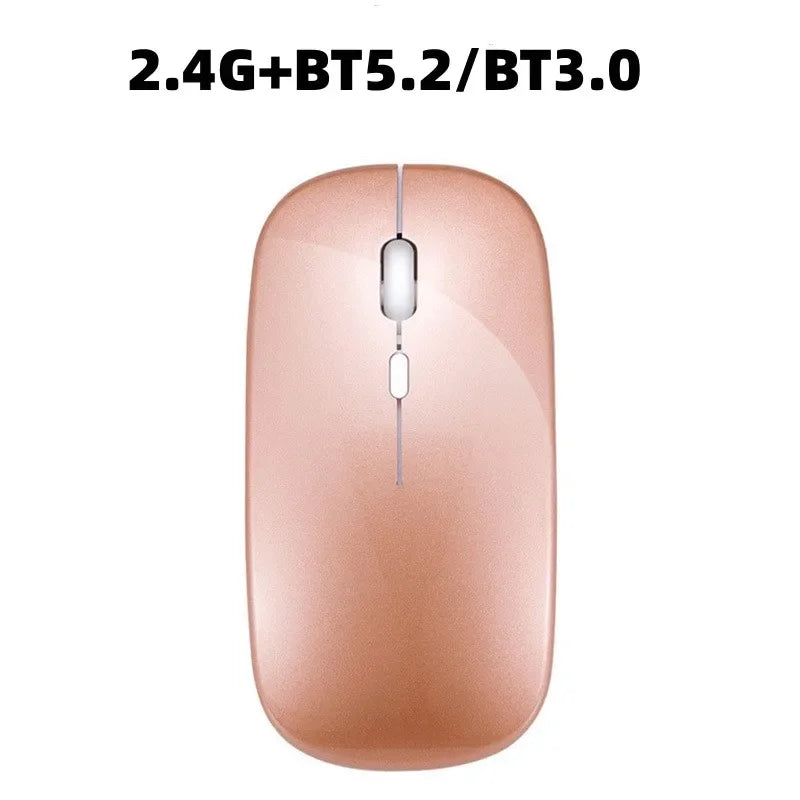 ماوس لاسلكي جديد بتقنية بلوتوث، ماوس بصري قابل لإعادة الشحن عبر منفذ USB، مناسب لأجهزة الكمبيوتر المحمولة والمكتبية وأجهزة ماك بوك، ماوس ألعاب، بتردد 2.4 جيجاهرتز ودقة 1600 نقطة في البوصة 