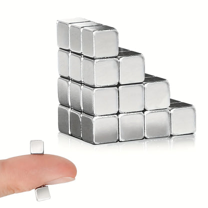 Square Magnets with Great Pull Force – Ideal for Fridge, Garage, Kitchen, Science Projects, Craft, Office & Easter Decor
