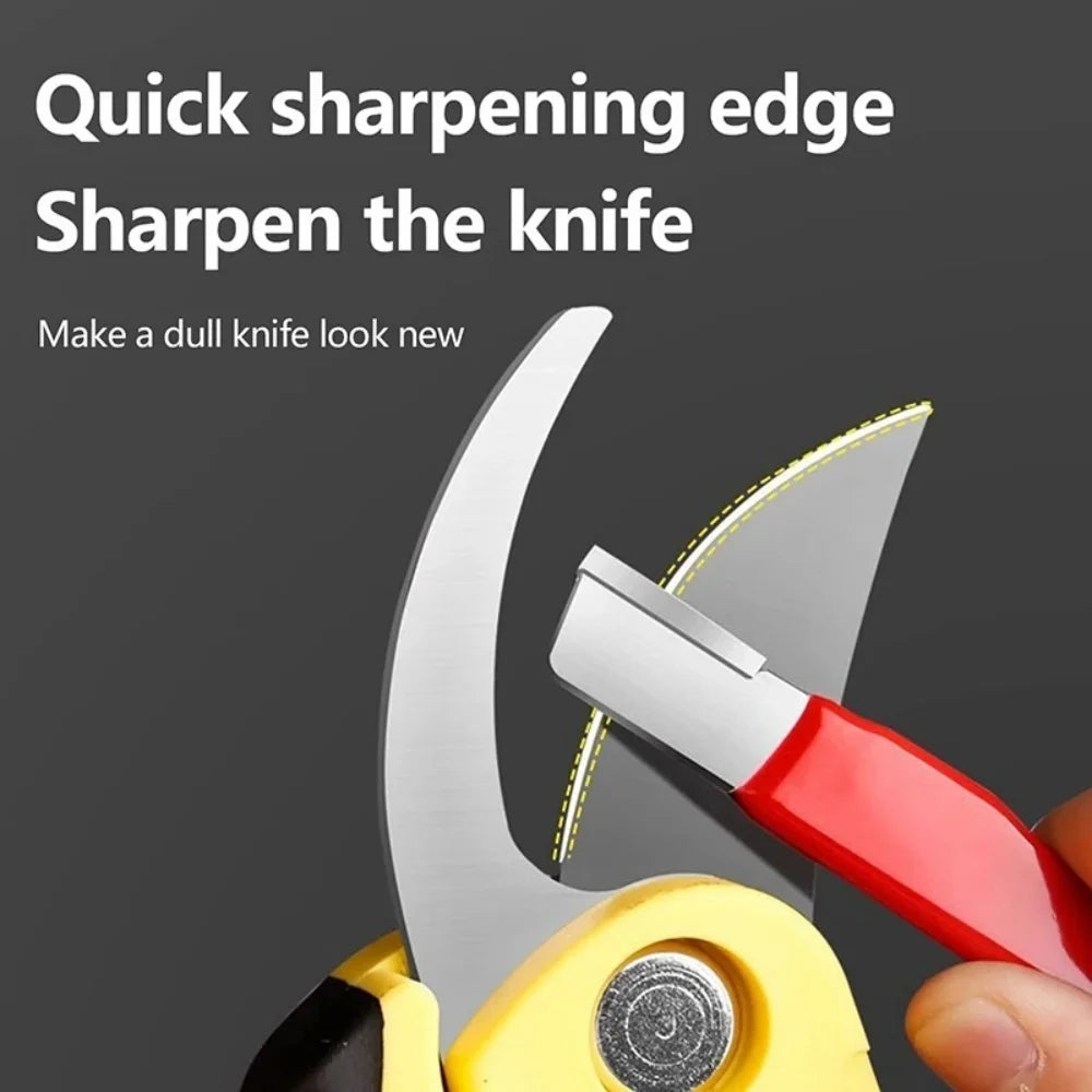 Handheld Knife Sharpener Professional Kitchen Knife Sharpener Quick Sharpen Scissors with Lid Stone Kitchen Tool For All Blades