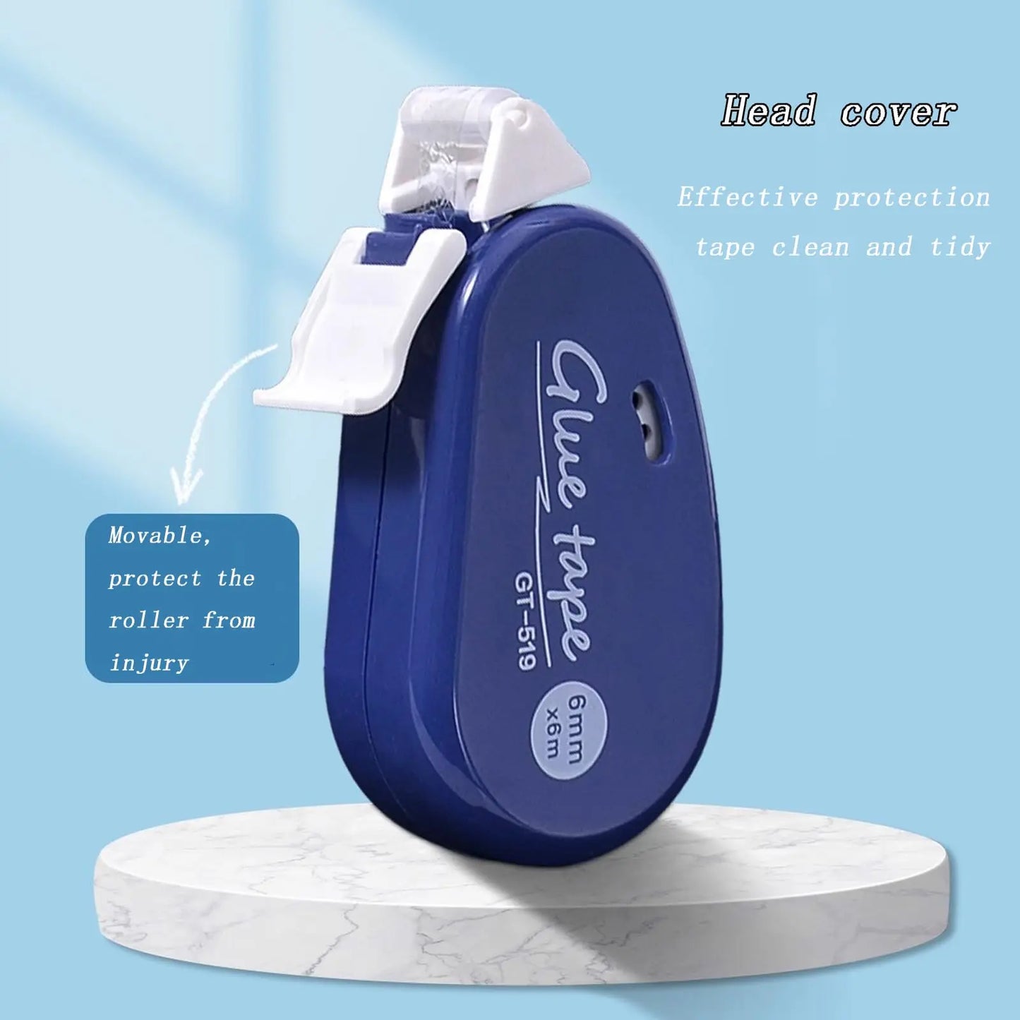 Double-Sided Adhesive Roller – Scrapbook Tape Runner for Crafts, Journaling & School Supplies