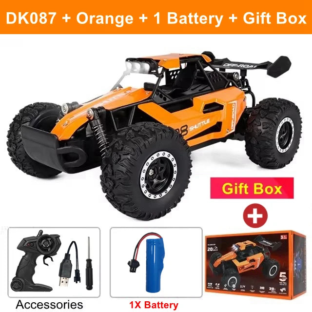 1:16 Scale Off-Road RC Car – 2.4G Remote Control Drift Truck for Kids & Boys