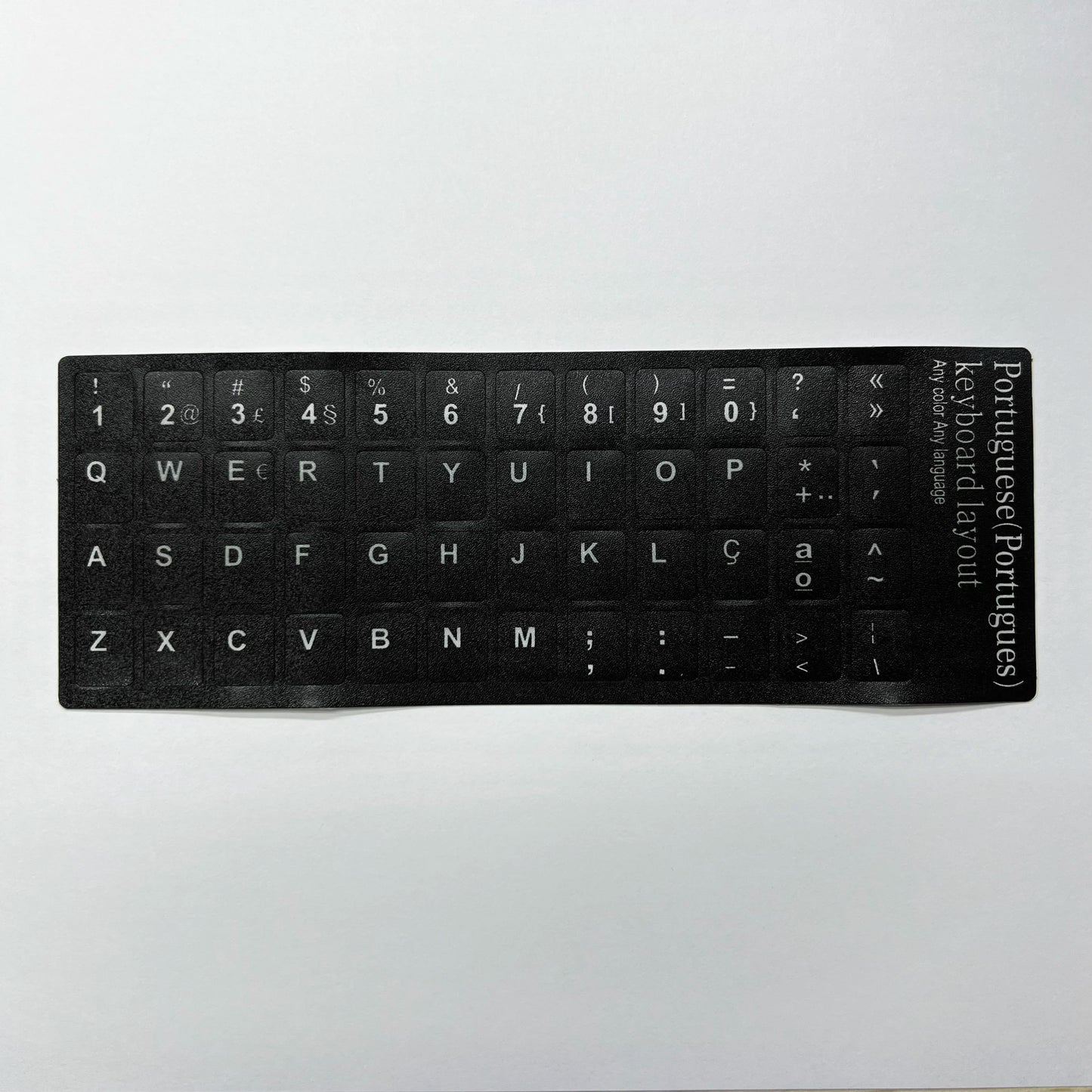 Multilingual Keyboard Stickers – Frosted PVC Language Stickers for English, Spanish, Italian, Korean, French & German Keyboards