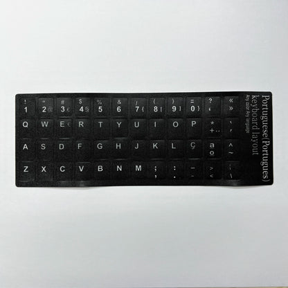 Multilingual Keyboard Stickers – Frosted PVC Language Stickers for English, Spanish, Italian, Korean, French & German Keyboards