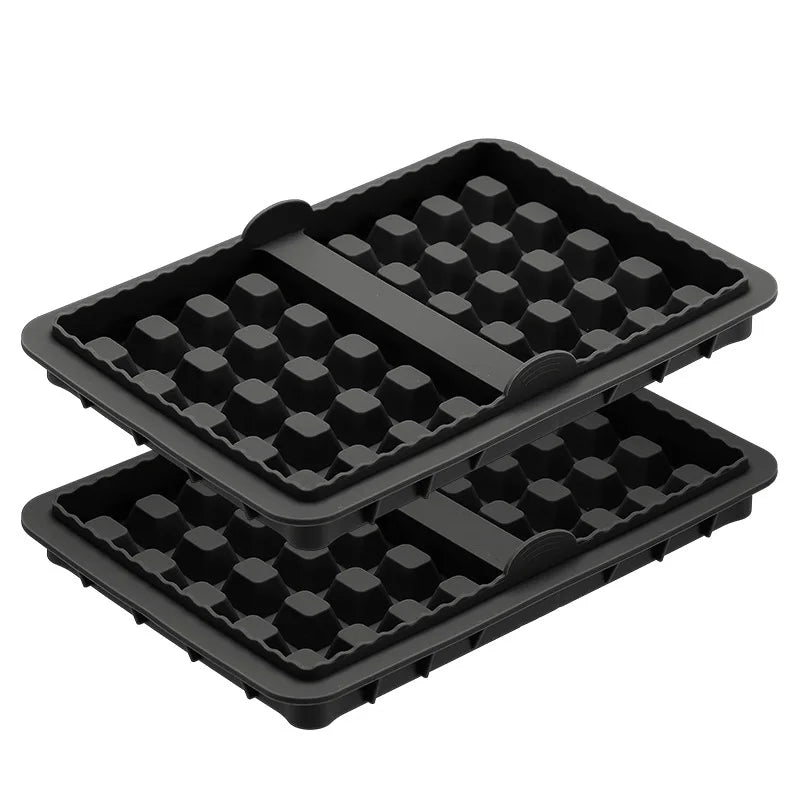 1/2 Piece Silicone Waffle Mold, Kitchen Waffle Maker Square Waffle Mold for Cake Chocolate Craft Candy Soap Pastry Accessories