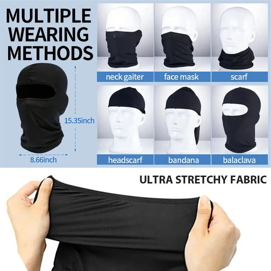 Men’s Full Face Balaclava Mask – Windproof, Breathable Sun Protection for Cycling, Hiking & Motorcycling
