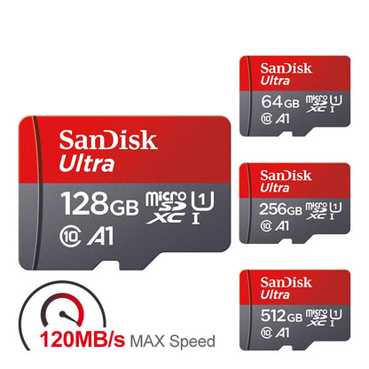 Ultra MicroSD Memory Card – 32GB, 64GB, 128GB, 256GB & 512GB Class 10 A1 Micro SD TF Flash Card for Phones