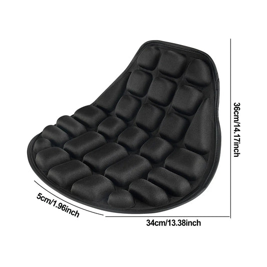 Universal Motorcycle Seat Cover – Breathable Soft Foam Pad for Motorbike & E-Bike Comfort