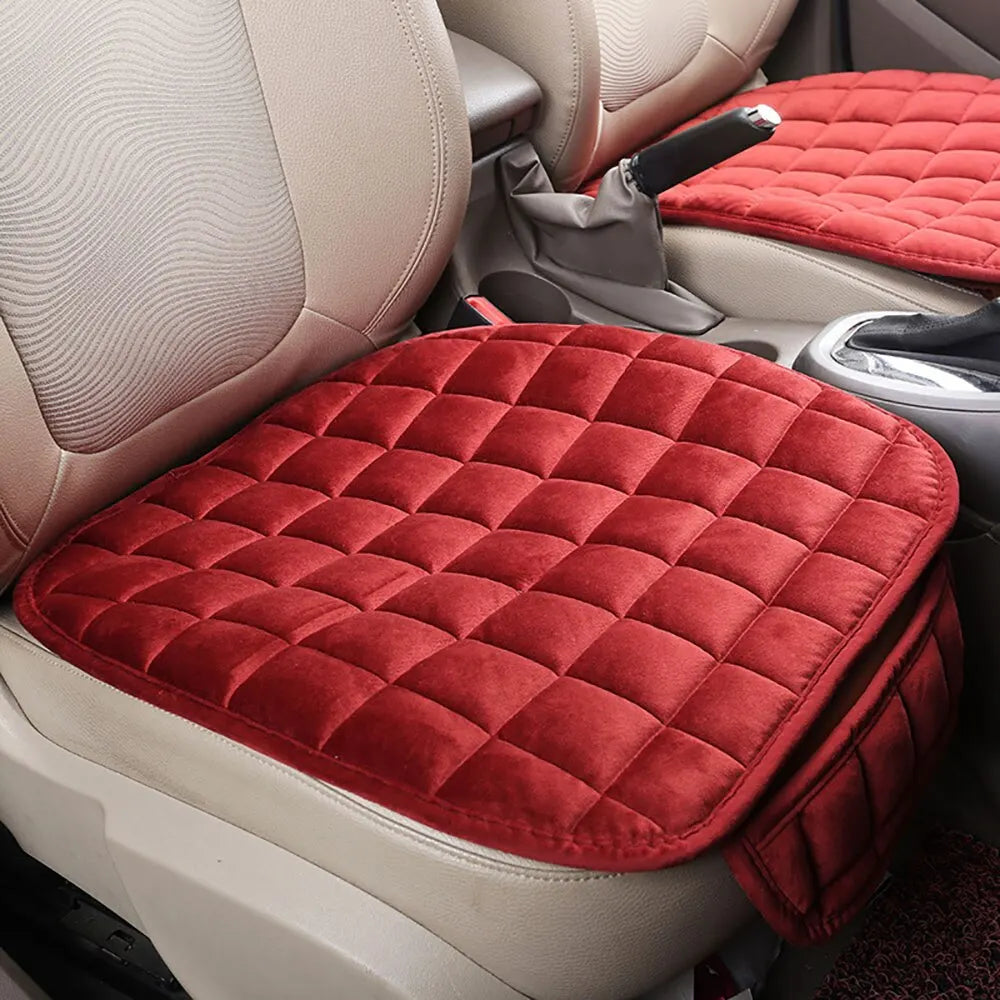 Winter Car Seat Cover – Universal Warm & Breathable Front Seat Cushion Pad with Anti-Slip Design for Cars & Trucks