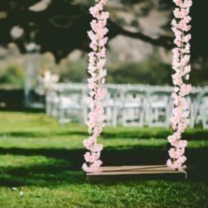 سلسلة إضاءة أزهار الكرز بطول 2 متر و20 مصباح LED، إكليل من الزهور الاصطناعية، أضواء خرافية لتزيين غرف النوم وحفلات الزفاف