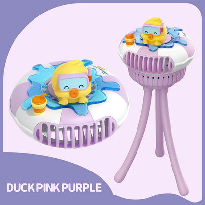 Mini Portable Baby Stroller Fan – USB Rechargeable 3-Speed Flexible Octopus Clip-On Fan