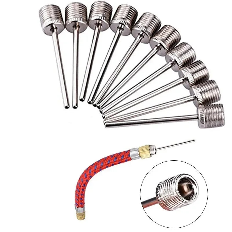 Sport Ball Inflating Pump Needles – Stainless Steel Air Valve Adaptor for Football, Basketball & Soccer