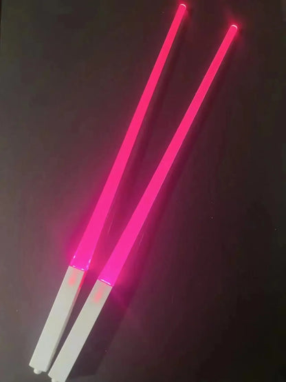 1Pair LED Luminous Chopsticks Light Up Dinning Party Tableware Multicolor Kitchen Accessories Led Stick Kitchenware Idea Product