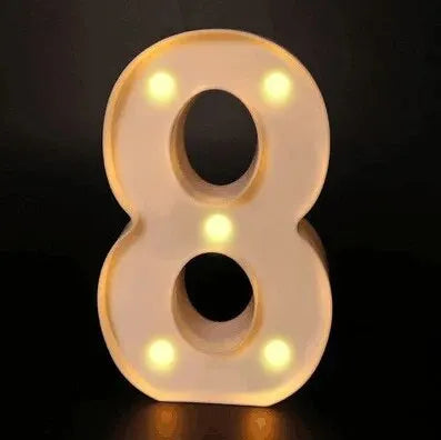 Luminous Number Lamp LED Light – Battery Operated Decorative Night Light for Home, Weddings, Birthdays & Christmas Parties