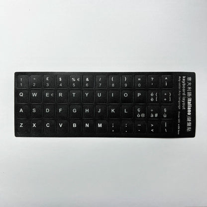 Multilingual Keyboard Stickers – Frosted PVC Language Stickers for English, Spanish, Italian, Korean, French & German Keyboards