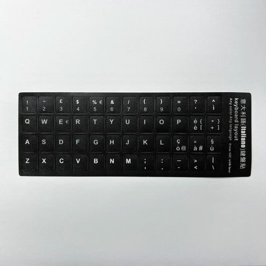 Multilingual Keyboard Stickers – Frosted PVC Language Stickers for English, Spanish, Italian, Korean, French & German Keyboards