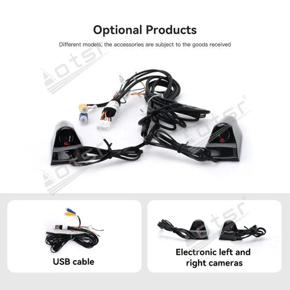 Wireless Carplay Decoder Box Android Auto Mirror Link Airplay For Audi Series Q5 3GMMI 2013-2018 General Car Accessories