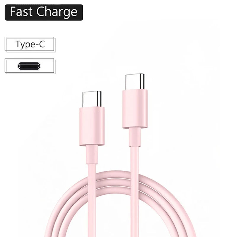 VIKEFON USB C Cable to USB C 60W Fast Charging Charger Cable Supports Fast Charging For iPhone 16 15 Samsung Xiaomi Huawei etc