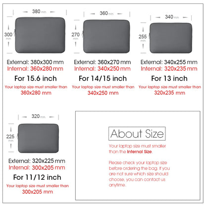 حقيبة كمبيوتر محمول لأجهزة شاومي، لينوفو، وديل، ماك بوك إير، برو، ريتينا، مقاسات 13، 14، 15، و15.6 بوصة 