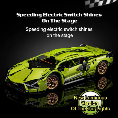 1:16 RC Building Blocks Racing Car – Static & Remote Control Versions Construction Toy for Boys