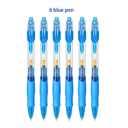 13/30pcs Retractable Gel Pens Set – Black, Red & Blue Ink Ballpoint Pens for School & Office Writing