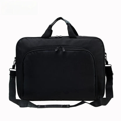 15.6 & 17 Inch Laptop Bag – Business Portable Nylon Computer Shoulder Handbag with Zipper, Simple Stylish Design