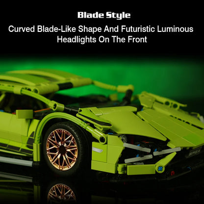 1:16 RC Building Blocks Racing Car – Static & Remote Control Versions Construction Toy for Boys