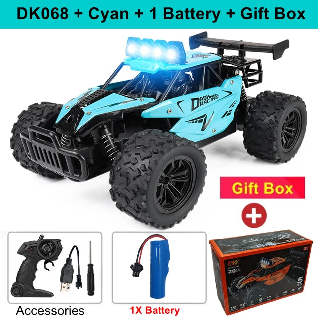 1:16 Scale Off-Road RC Car – 2.4G Remote Control Drift Truck for Kids & Boys
