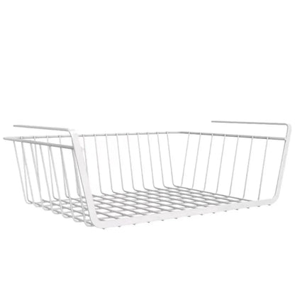 Large Capacity Hanging Net Basket – Iron Wall-Mounted Storage Rack for Kitchen & Wardrobe