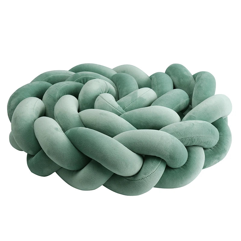 واقي سرير مضفر للأطفال من عمر شهر إلى 4 أشهر - وسادة ناعمة لحماية سرير الطفل وديكور غرفة الأطفال