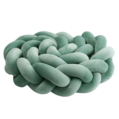 واقي سرير مضفر للأطفال من عمر شهر إلى 4 أشهر - وسادة ناعمة لحماية سرير الطفل وديكور غرفة الأطفال