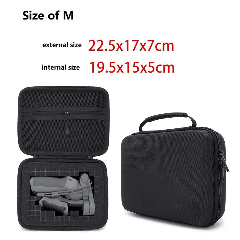 2.5 & 3.5 Inch Shockproof Portable Storage Case – Handheld Carry Bag for PTZ Drones, Mobile Power Banks, Hard Drives & GoPro 10/9
