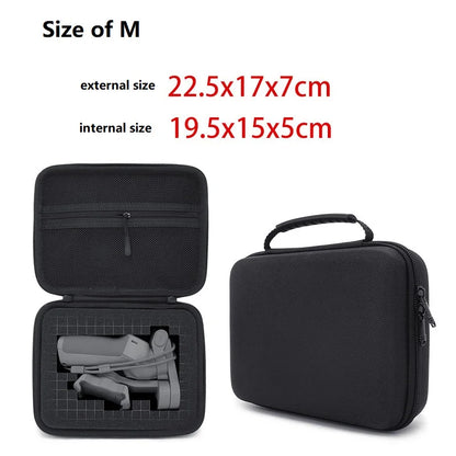 2.5 & 3.5 Inch Shockproof Portable Storage Case – Handheld Carry Bag for PTZ Drones, Mobile Power Banks, Hard Drives & GoPro 10/9