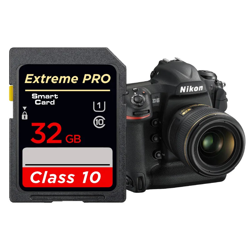 High-Speed Class 10 SD Card – 8GB, 16GB, 32GB, 64GB, 128GB, 256GB Memory Card for Cameras & DSLR Devices