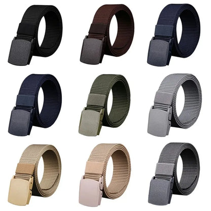 New Men's Automatic Buckle Belt Outdoor Hunting Hiking Daily Work Sports Tactical Waist Belt Hunting Clothing Accessory