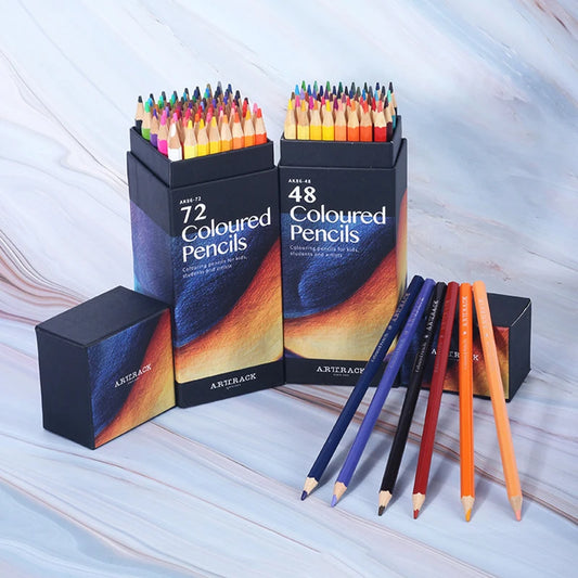12/18/24/36/48/72 Colors Oily Colored Pencils Set – Professional Artist Painting & Sketching Supplies