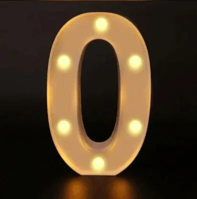 Luminous Number Lamp LED Light – Battery Operated Decorative Night Light for Home, Weddings, Birthdays & Christmas Parties
