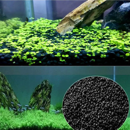 Black Aquarium Substrate Gravel – 100g Solid Black Sand for Fish Tanks, Succulent Planters & Vase Fillers