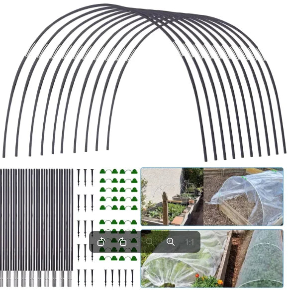 Fiberglass Garden Support Rod – Arch & Shed Frame for Vegetable & Greenhouse Structures